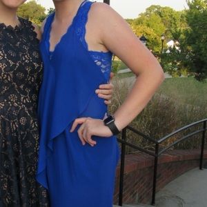 Blue flowy dress